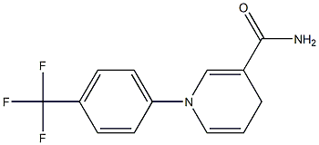 1,4-Dihydro-1-[4-(trifluoromethyl)phenyl]nicotinamide Struktur