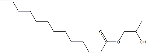 Tridecanoic acid 2-hydroxypropyl ester Struktur