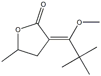 3-(1-Methoxy-2,2-dimethylpropylidene)-5-methyldihydrofuran-2(3H)-one Struktur