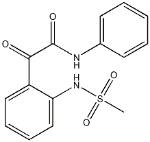 N-[2-[[(Phenylamino)carbonyl]carbonyl]phenyl]methanesulfonamide Struktur