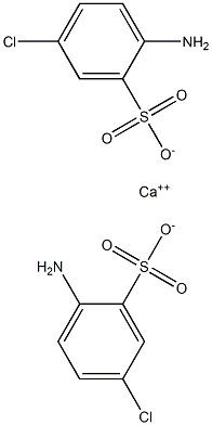 Bis(2-amino-5-chlorobenzenesulfonic acid)calcium salt Struktur