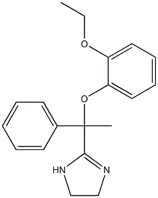 2-[1-(2-Ethoxyphenoxy)-1-(phenyl)ethyl]-2-imidazoline Struktur