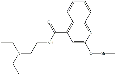 2-Trimethylsilyloxy-N-[2-(diethylamino)ethyl]-4-quinolinecarboxamide Struktur