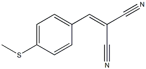 4-(Methylthio)benzylidenemalononitrile Struktur