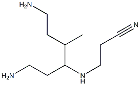 3-(1,6-Diamino-4-methylhexan-3-ylamino)propionitrile Struktur