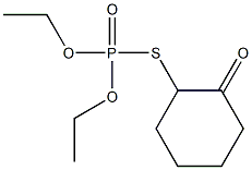 Thiophosphoric acid O,O-diethyl S-(2-oxocyclohexyl) ester Struktur