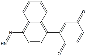 N-(4-Amino-1-naphtyl)-p-benzoquinone monoimine Struktur