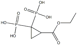 [2-(Ethoxycarbonyl)cyclopropane-1,1-diyl]bisphosphonic acid Struktur