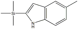 2-Trimethylsilyl-5-methyl-1H-indole Struktur