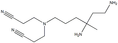 3,3'-[N-(4,6-Diamino-4-methylhexyl)imino]dipropionitrile Struktur