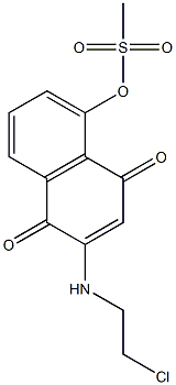 2-(2-Chloroethylamino)-5-methylsulfonyloxy-1,4-naphthoquinone Struktur