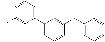 3'-Benzyl-1,1'-biphenyl-3-ol Struktur