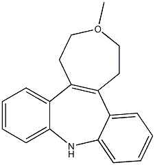 2,3,4,5-Tetrahydro-3-methyl-1H-dibenz[2,3:6,7]oxepino[4,5-d]azepine Struktur