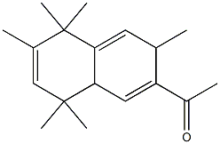 7-Acetyl-1,4,6,8a-tetrahydro-1,1,3,4,4,6-hexamethylnaphthalene Struktur