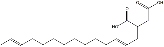 (2,12-Tetradecadienyl)succinic acid Struktur