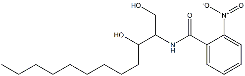 N-(1,3-Dihydroxydodecan-2-yl)-2-nitrobenzamide Struktur