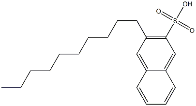 3-Decyl-2-naphthalenesulfonic acid Struktur