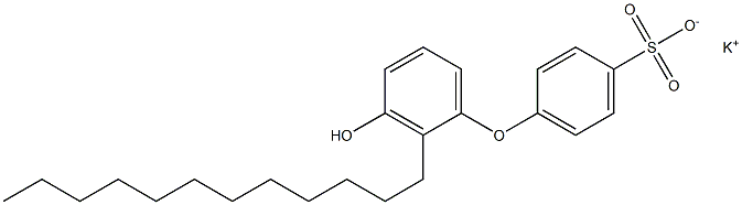 3'-Hydroxy-2'-dodecyl[oxybisbenzene]-4-sulfonic acid potassium salt Struktur