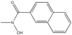 N-Methylnaphthalene-2-carbohydroxamic acid Struktur