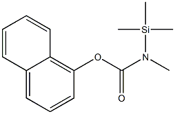 N-Methyl-N-trimethylsilylcarbamic acid 1-naphtyl ester Struktur