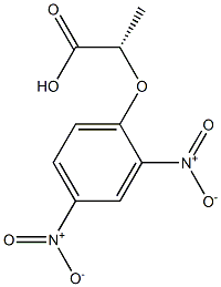 [S,(+)]-2-(2,4-Dinitrophenoxy)propionic acid Struktur