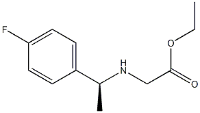 N-[(S)-1-(4-Fluorophenyl)ethyl]glycine ethyl ester Struktur