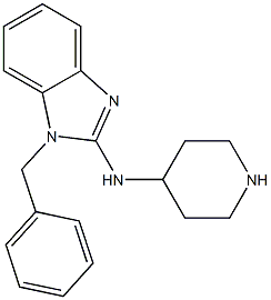 1-(Phenylmethyl)-N-(4-piperidinyl)-1H-benzimidazol-2-amine Struktur