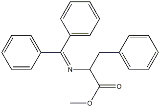 2-[(Diphenylmethylene)amino]-3-phenylpropanoic acid methyl ester Struktur