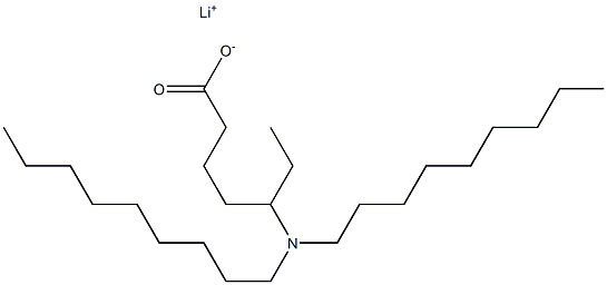 5-(Dinonylamino)heptanoic acid lithium salt Struktur