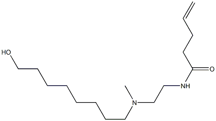 N-[2-[N-(8-Hydroxyoctyl)-N-methylamino]ethyl]-4-pentenamide Struktur