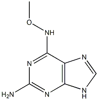 N'-Methoxy-9H-purine-2,6-diamine Struktur