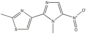 2-(2-Methylthiazol-4-yl)-1-methyl-5-nitro-1H-imidazole Struktur