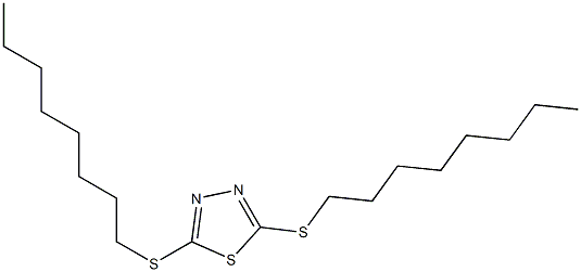 2,5-Bis(octylthio)-1,3,4-thiadiazole Struktur