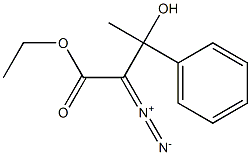 2-Diazo-3-hydroxy-3-phenylbutyric acid ethyl ester Struktur