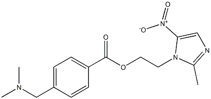 2-Methyl-5-nitro-1H-imidazole-1-ethanol 4-(dimethylaminomethyl)-benzoate Struktur