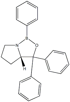 (5S)-2,4,4-Triphenyl-3-oxa-1-aza-2-borabicyclo[3.3.0]octane Struktur