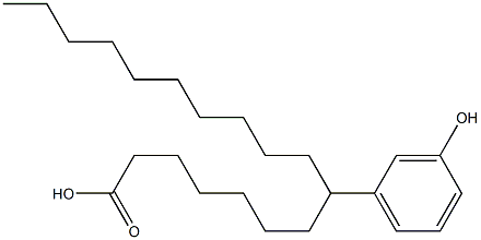 8-(3-Hydroxyphenyl)stearic acid Struktur