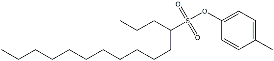 4-Pentadecanesulfonic acid 4-methylphenyl ester Struktur