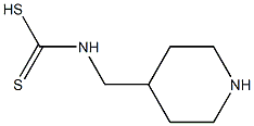 N-[(4-Piperidinyl)methyl]dithiocarbamic acid Struktur