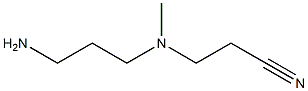 3-[Methyl(3-aminopropyl)amino]propiononitrile Struktur