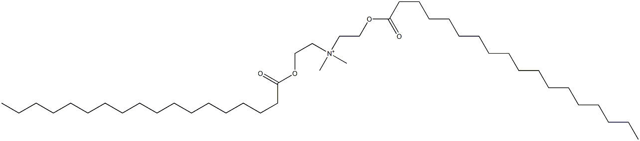 Bis[2-(octadecanoyloxy)ethyl]dimethylaminium Struktur