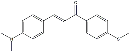 4'-(Methylthio)-4-(dimethylamino)chalcone Struktur