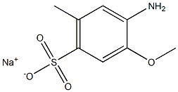 1-Amino-2-methoxy-5-methyl-4-benzenesulfonic acid sodium salt Struktur