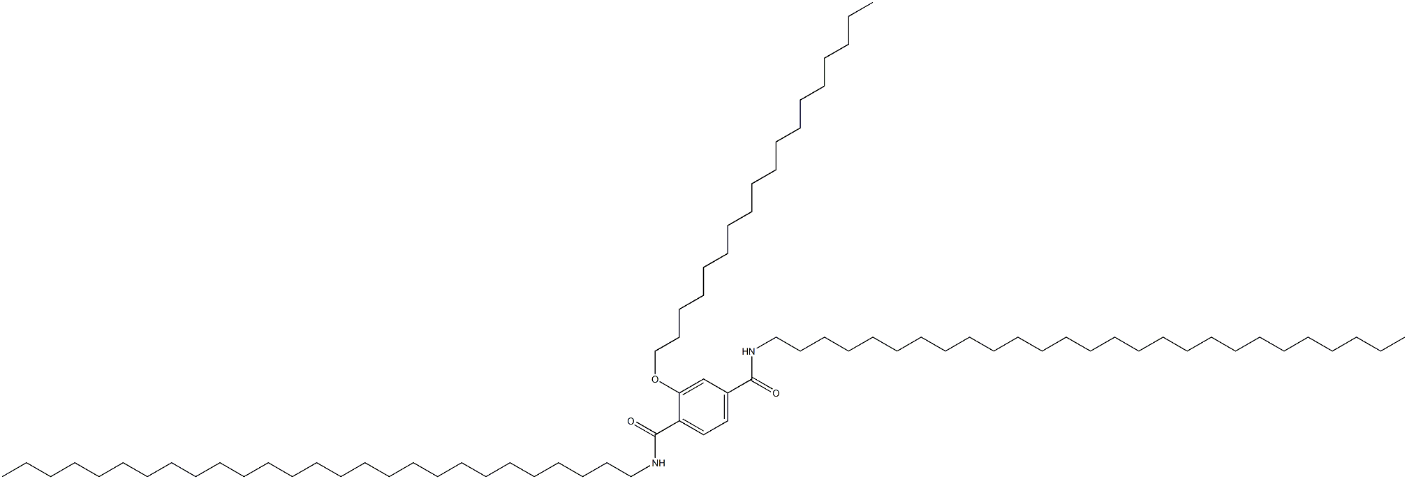 2-(Octadecyloxy)-N,N'-diheptacosylterephthalamide Struktur