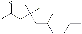 (E)-4,4,6-Trimethyl-5-decen-2-one Struktur