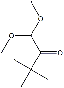 3,3-Dimethyl-1,1-dimethoxybutan-2-one Struktur