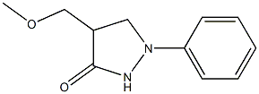 1-Phenyl-4-methoxymethylpyrazolidin-3-one Struktur