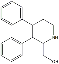 3,4-Diphenylpiperidine-2-methanol Struktur