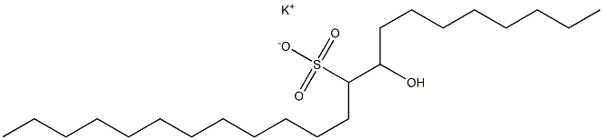 9-Hydroxydocosane-10-sulfonic acid potassium salt Struktur