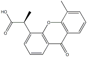 (S)-2-(5-Methyl-9-oxo-9H-xanthen-4-yl)propionic acid Struktur